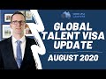 Global Talent Visa August 2020 Updates - Processing Times, Higher Salary and more!