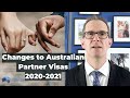 Australian Partner Visa Update for 2020-2021 - English requirements, sponsorship fee & more