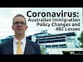 Coronavirus : Australian Immigration Policy Changes & 482 Losses for temporary workers